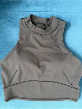 lululemon athletica Black High-Neck Longline Bra